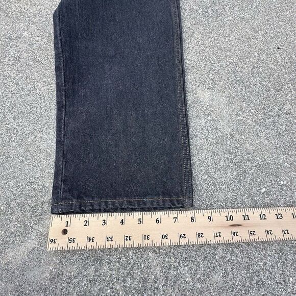 Levis Super Baggy Jeans Mens 28x34 Strong Dark Gray Denim Skate Drawstring - Picture 5 of 13